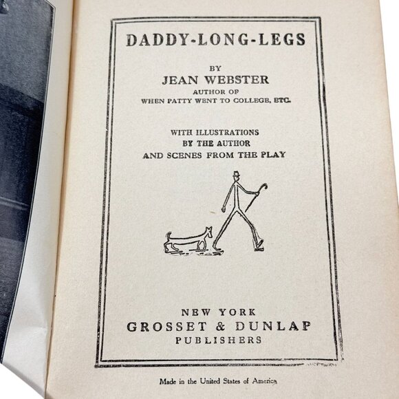 Daddy-Longlegs Jean Webster Book HC 1912 with Photo Scenes from the Play 1919 - Picture 5 of 14